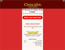 Tablet Screenshot of chinawoklargo.com